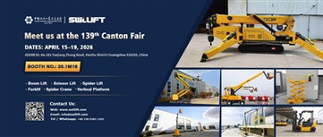 SWL presenteert elektrische schaarhoogwerkers op Canton Fair 2026
